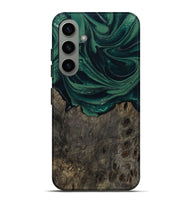 Galaxy S24 Plus Wood Live Edge Phone Case - Josue (Green, 802069)
