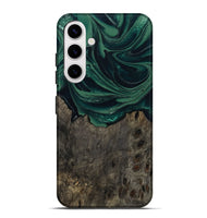Galaxy S25 Plus Wood Live Edge Phone Case - Josue (Green, 802069)