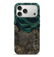 iPhone 17 Pro Max Wood Live Edge Phone Case - Josue (Green, 802069)