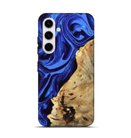 Galaxy S25 Wood Live Edge Phone Case - Karma (Blue, 802070)