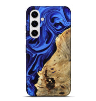 Galaxy S25 Plus Wood Live Edge Phone Case - Karma (Blue, 802070)