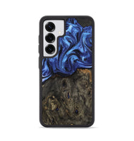 Galaxy S25 Wood Phone Case - Jess (Blue, 802072)