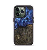 iPhone 13 Pro Wood Phone Case - Jess (Blue, 802072)