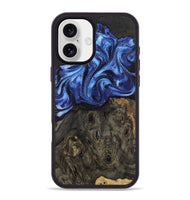iPhone 16 Plus Wood Phone Case - Jess (Blue, 802072)