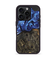 iPhone 16 Pro Wood Phone Case - Jess (Blue, 802072)