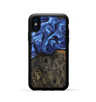 iPhone Xs Wood Phone Case - Jess (Blue, 802072)