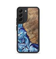 Galaxy S22 Wood Phone Case - James (Blue, 802073)