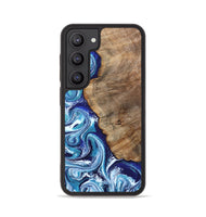 Galaxy S23 Wood Phone Case - James (Blue, 802073)