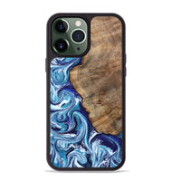 iPhone 13 Pro Max Wood Phone Case - James (Blue, 802073)