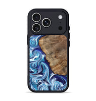 iPhone 17 Pro Wood Phone Case - James (Blue, 802073)