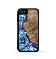 iPhone SE Wood Phone Case - James (Blue, 802073)