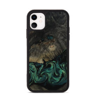 iPhone 11 Wood Phone Case - Delaney (Green, 802076)