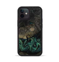 iPhone 12 Wood Phone Case - Delaney (Green, 802076)