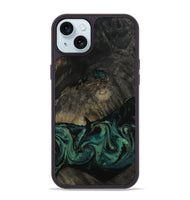 iPhone 15 Plus Wood Phone Case - Delaney (Green, 802076)