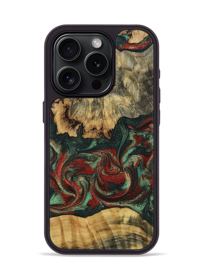 iPhone 15 Pro Wood Phone Case - Oaklynn (Green, 802079)