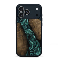 iPhone 17 Pro Max Wood Phone Case - Bernice (Green, 802080)