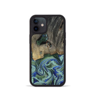 iPhone 12 mini Wood Phone Case - Lawanda (Green, 802082)