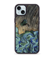 iPhone 15 Plus Wood Phone Case - Lawanda (Green, 802082)