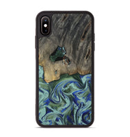 iPhone Xs Max Wood Phone Case - Lawanda (Green, 802082)