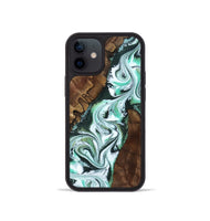 iPhone 12 mini Wood Phone Case - Shirley (Green, 802084)