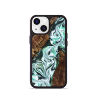 iPhone 13 mini Wood Phone Case - Shirley (Green, 802084)