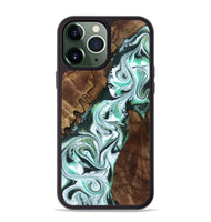 iPhone 13 Pro Max Wood Phone Case - Shirley (Green, 802084)