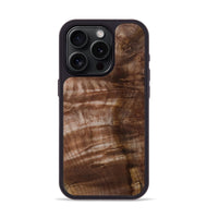 iPhone 15 Pro Wood Phone Case - Paisley (Wood Burl, 802096)