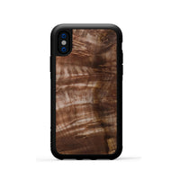 iPhone Xs Wood Phone Case - Paisley (Wood Burl, 802096)
