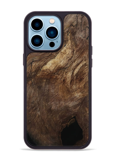 iPhone 14 Pro Max Wood Phone Case - Corinne (Wood Burl, 802101)