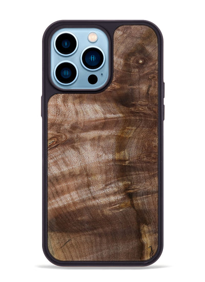 iPhone 14 Pro Max Wood Phone Case - Keagan (Wood Burl, 802102)