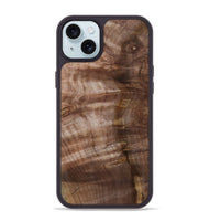 iPhone 15 Plus Wood Phone Case - Keagan (Wood Burl, 802102)