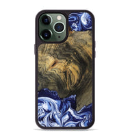 iPhone 13 Pro Max Wood Phone Case - Lori (Blue, 802108)