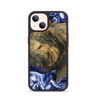 iPhone 14 Wood Phone Case - Lori (Blue, 802108)