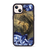 iPhone 14 Plus Wood Phone Case - Lori (Blue, 802108)