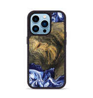 iPhone 14 Pro Wood Phone Case - Lori (Blue, 802108)