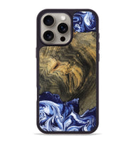iPhone 16 Pro Max Wood Phone Case - Lori (Blue, 802108)