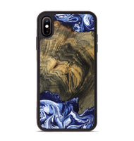 iPhone Xs Max Wood Phone Case - Lori (Blue, 802108)