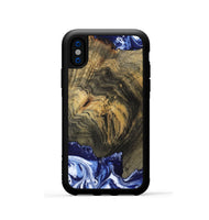 iPhone Xs Wood Phone Case - Lori (Blue, 802108)