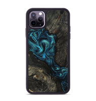 iPhone 11 Pro Max Wood Phone Case - Tad (Blue, 802109)