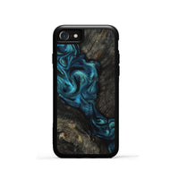 iPhone SE Wood Phone Case - Tad (Blue, 802109)