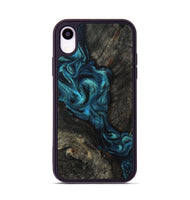 iPhone Xr Wood Phone Case - Tad (Blue, 802109)