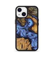 iPhone 13 Wood Phone Case - Jasmine (Blue, 802110)