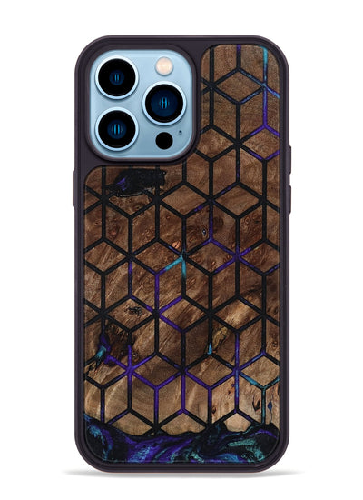 iPhone 14 Pro Max Wood Phone Case - Vickie (Pattern, 802163)