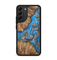 Galaxy S22 Plus Wood Phone Case - Lutie (Teal & Gold, 802165)
