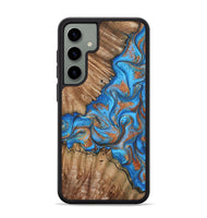 Galaxy S24 Plus Wood Phone Case - Lutie (Teal & Gold, 802165)
