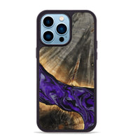 iPhone 14 Pro Max Wood Phone Case - Miller (Purple, 802171)