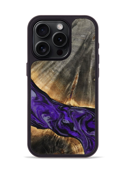 iPhone 15 Pro Wood Phone Case - Miller (Purple, 802171)