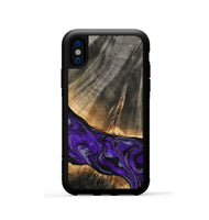 iPhone Xs Wood Phone Case - Miller (Purple, 802171)