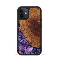 iPhone 12 Wood Phone Case - Sheryl (Purple, 802172)