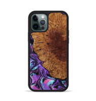 iPhone 12 Pro Wood Phone Case - Sheryl (Purple, 802172)
